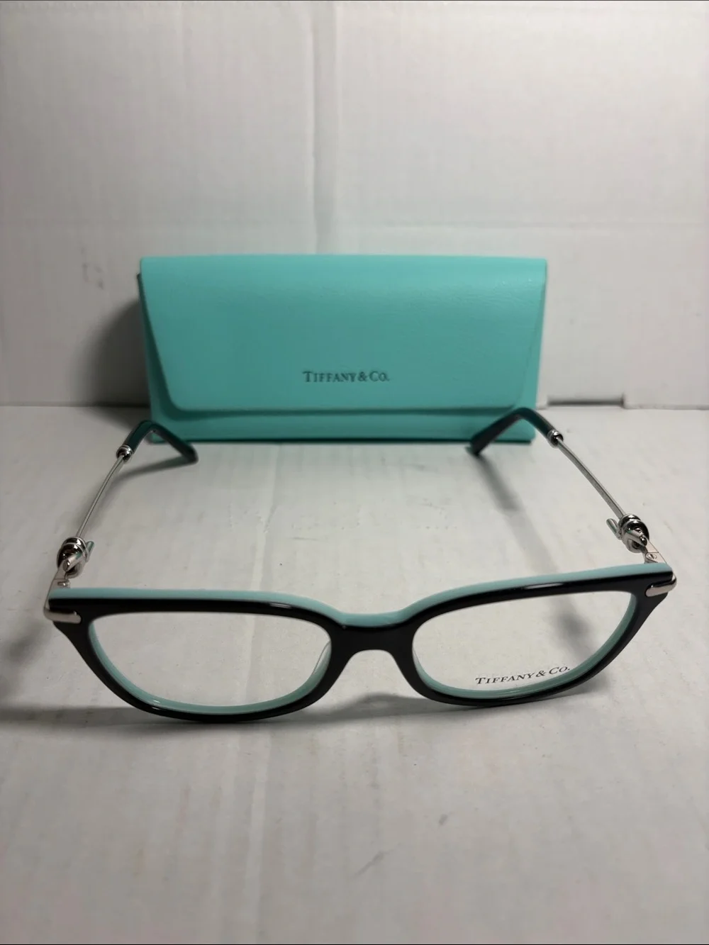 Tiffany & Co. Black Optical Glasses with Tiffany Blue Case